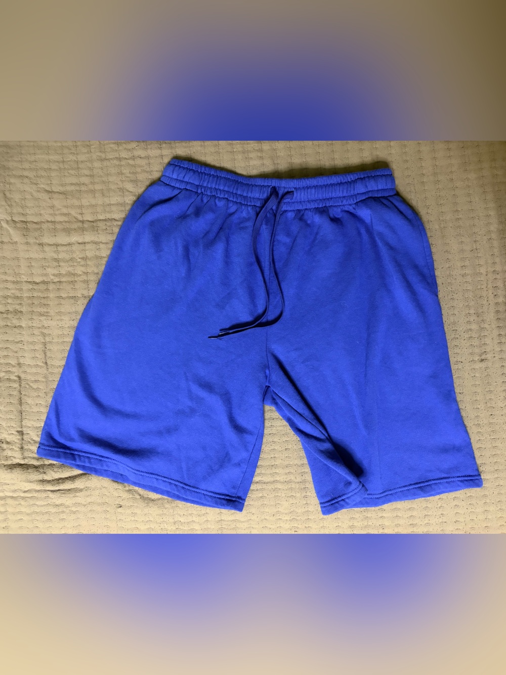 Men's Sweat Shorts Drawstring Shorts - Blue